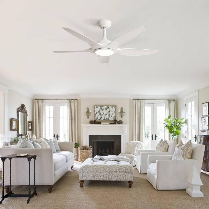 Sofucor Fan 48 Inch Ceiling Fans w/ Lights & Remote Indoor Outdoor Ceiling Fan Energy Saving