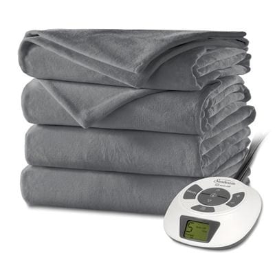 Jarden Bsv9gfs R825 12A44 Sunbeam Velvet Plush Heated Blanket Full