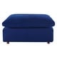 preview thumbnail 14 of 47, Commix Down Filled Overstuffed Performance Velvet Ottoman