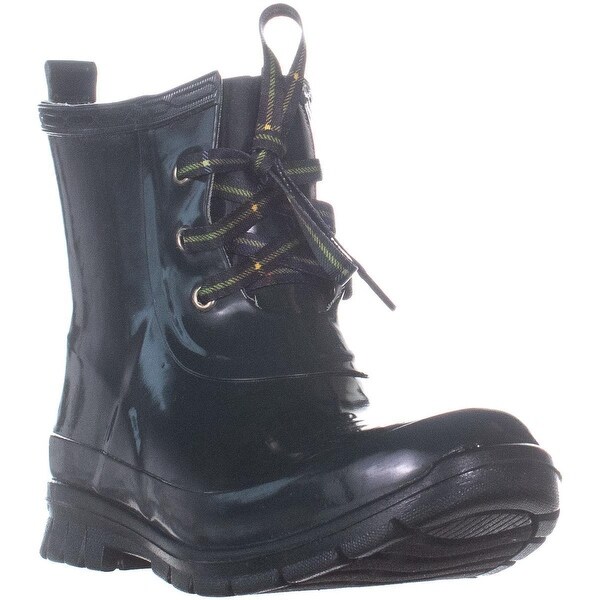lace up ankle rain boots