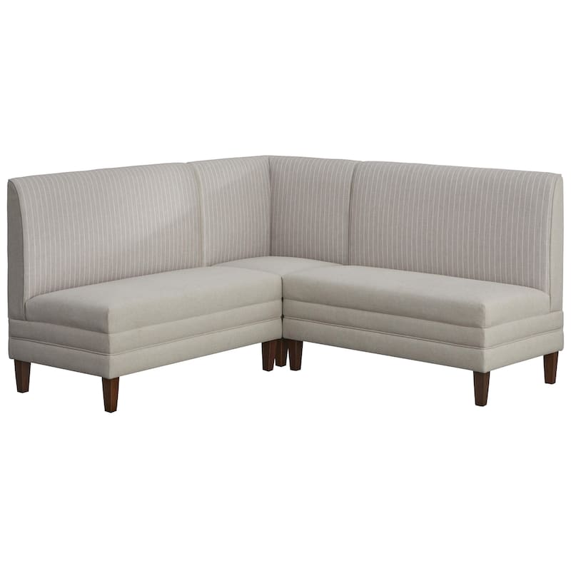 Lifestorey Phillips 4-Piece Upholstered Banquette Set