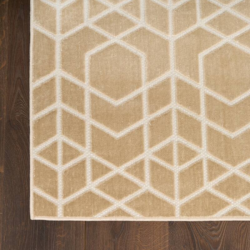 Nourison Washable Charm Indoor only Geometric Area Rug