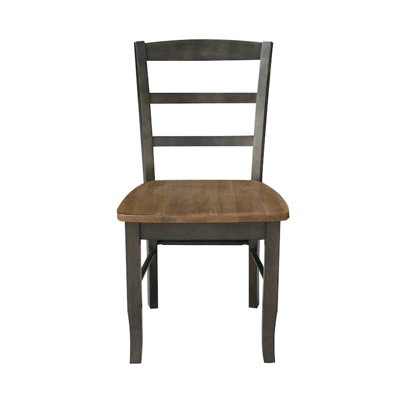 International Concepts Solid Wood Madrid Ladderback Chairs, Set of 2