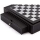 preview thumbnail 6 of 5, GSE™ 12.5" Premium Leather 4-in-1 Chess, Checkers, Backgammon and Chinese Checkers Board Game Combo Set