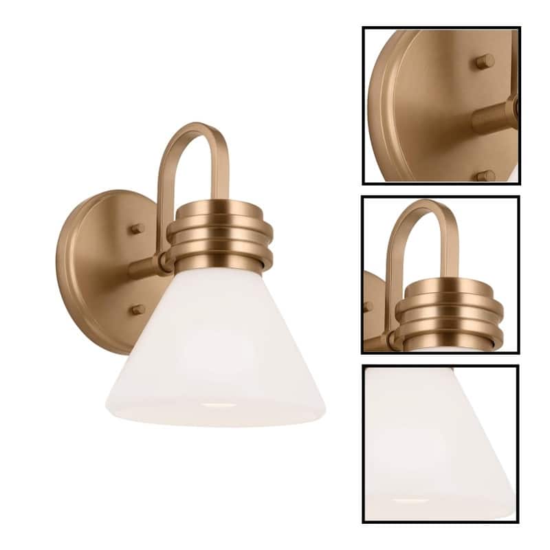 1 Light wall sconce champagne bronze wall lighting metal wall light fixture