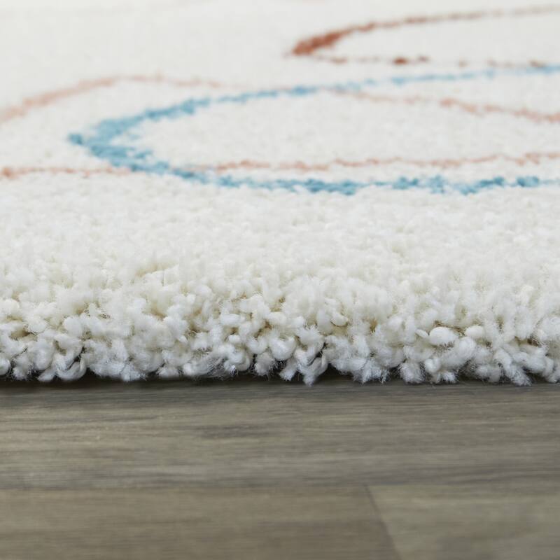 Pavel Abstract Geometric Shag Area Rug