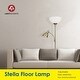 preview thumbnail 4 of 7, Brushed Nickel Floor Lamp With Side Reading Light