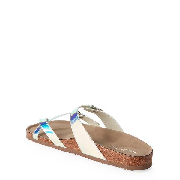 Shop Madden Girl Womens Brycee Split Toe Casual Slide Sandals