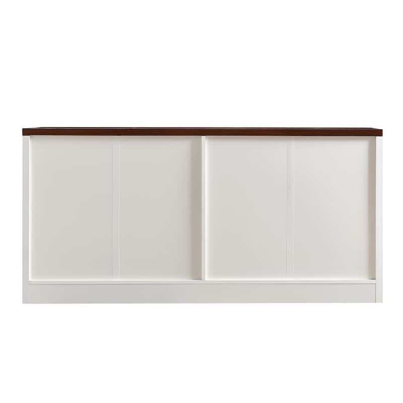 61 inch TV stand for living room, multifunctional combination TV stand, large capacity storage cabinet