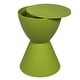 preview thumbnail 75 of 143, Boyd Round Side Table with Ribbed Design Base - Accent Hourglass End Table with Removable Lid for Living Room & Bedroom