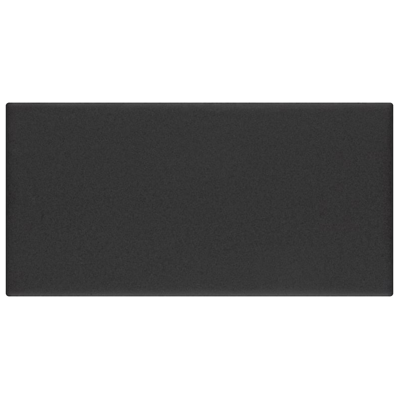 Merola Tile Piscina Brick Nero Matte 4-3/4" x 9-5/8" Porcelain Floor and Wall Tile