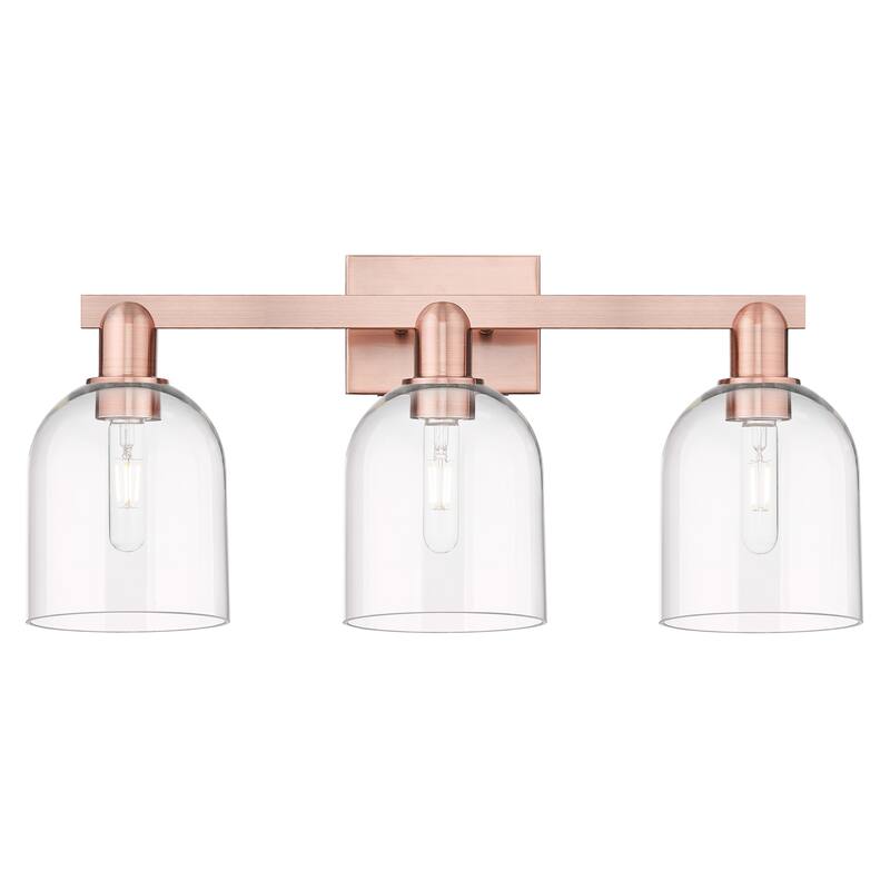 Innovations Lighting Endless Possibilities Arcadia - Bella - 3 Light 25" Bath Vanity Light - Clear/Antique Copper