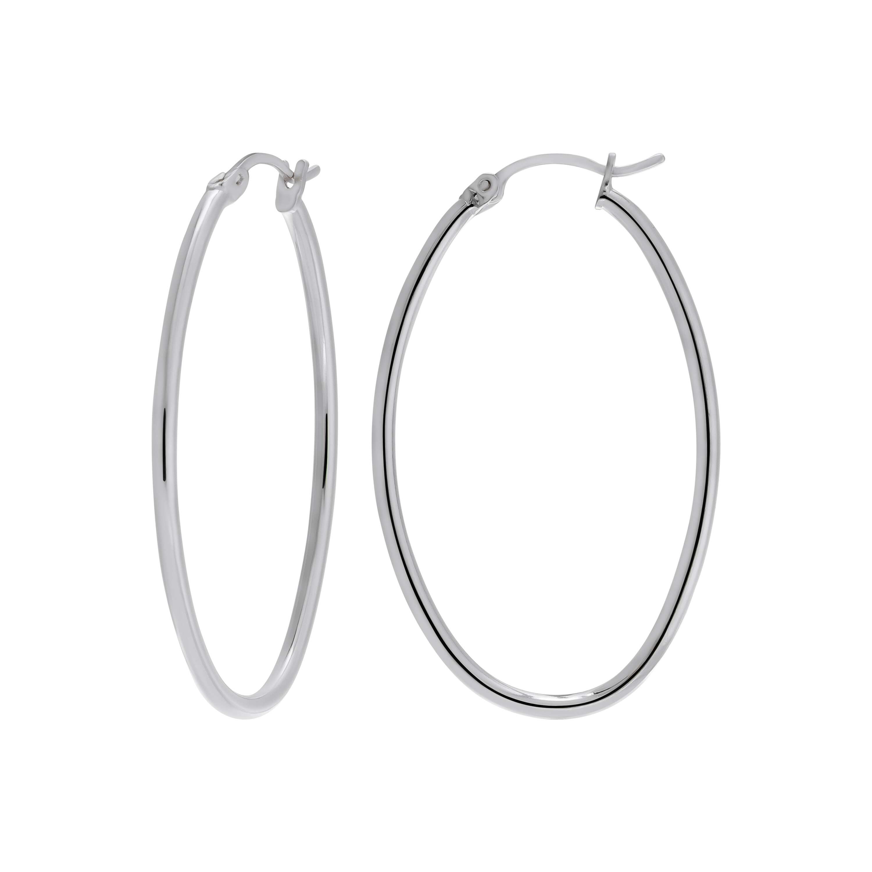 Victoria Townsend Sterling Silver Oval Hoop Bed