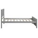 preview thumbnail 6 of 10, Grey Wood Platform Bed Twin Size Platform Bed
