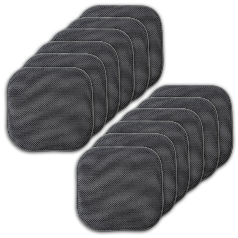 16-in. Square Non-slip Memory Foam Seat Cushions (2 OR 4)
