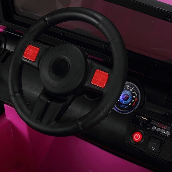 2 seater ride on car with parental remote control pink
