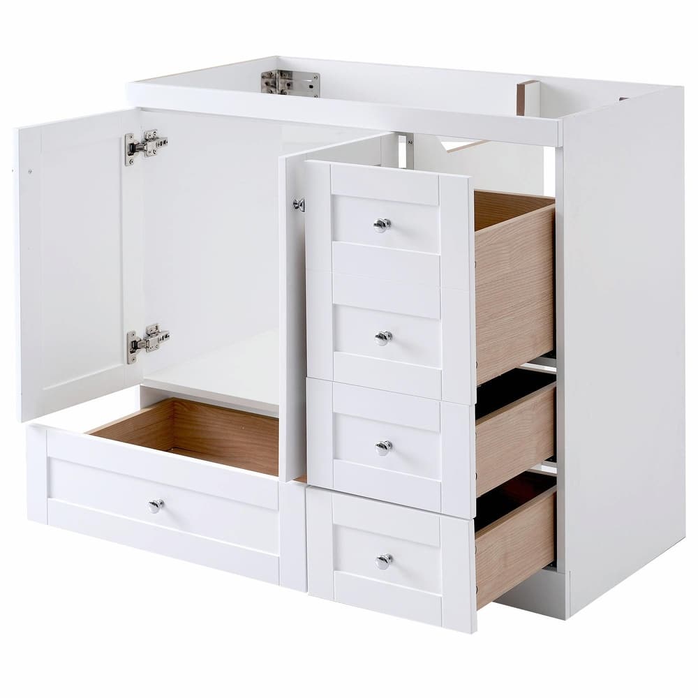 36-Inch Shaker Style Bathroom Vanity Cabinet with Sink