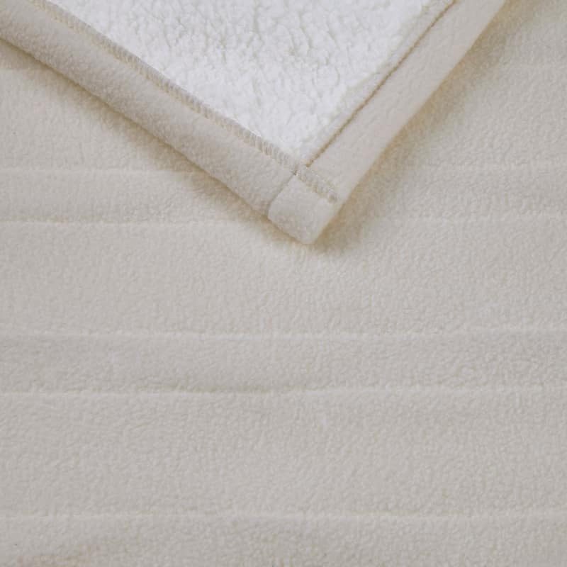 Fleece to Sherpa Heated Throw by Serta
