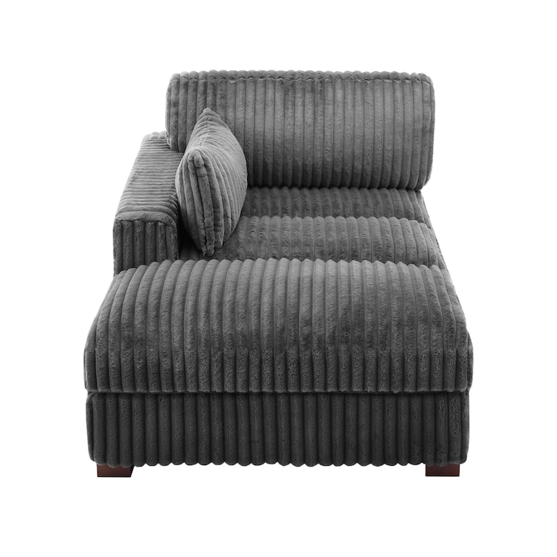 Oversized L-Shape Upholstered Chaise Lounge Sofa Couch
