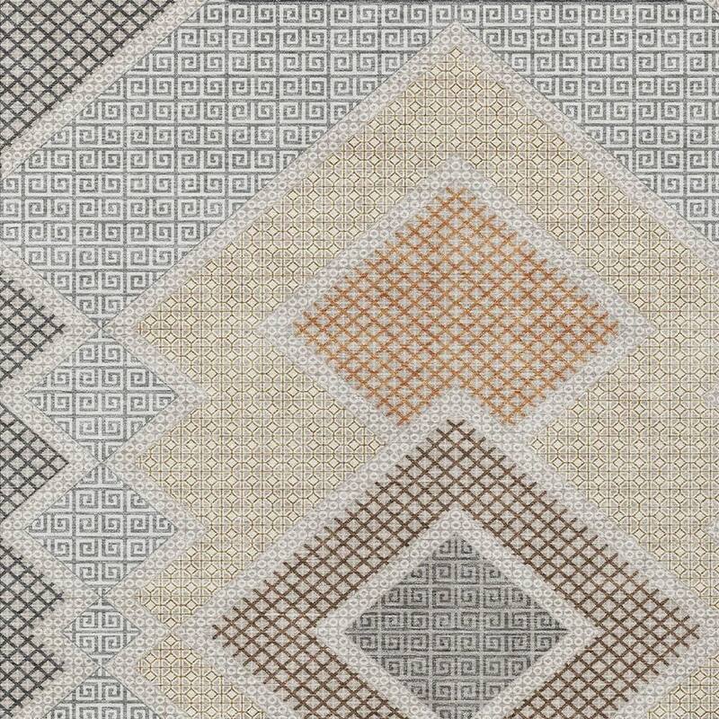 HomeRoots Geometric Transitional Rectangle Outdoor Rug