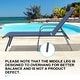 preview thumbnail 42 of 62, Set of 4 Lounge Chairs Outdoor Chaise Lounge with Arms and Adjustable Back