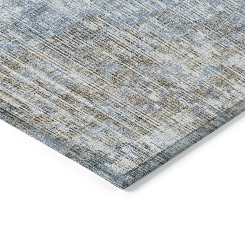 HomeRoots Geometric Transitional Rectangle Outdoor Rug