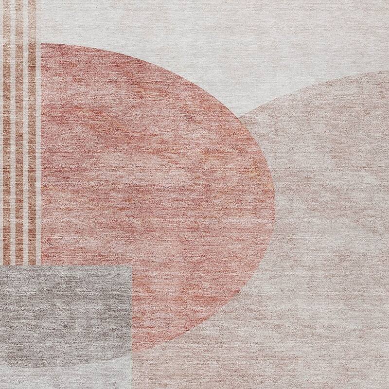 HomeRoots Geometric Transitional Rectangle Outdoor Rug