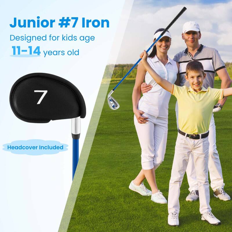 Ultimate 33" Junior #7 Iron for Kids with Fiberglass Shaft & Headcover - See Details