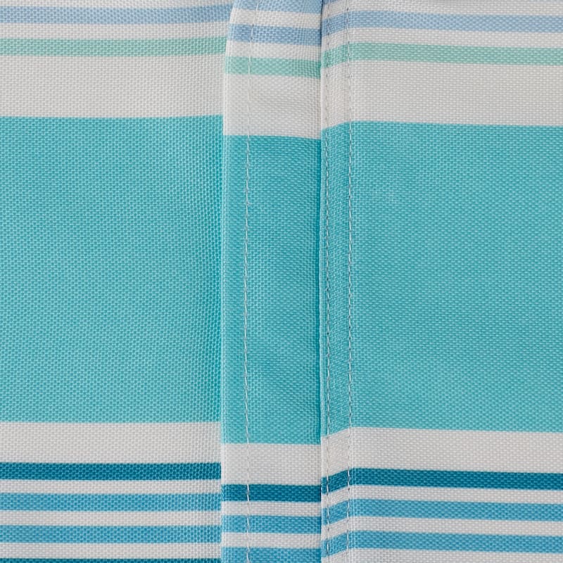 DII Beach House Stripe Print Outdoor Tablecloth With Zipper 60 Round