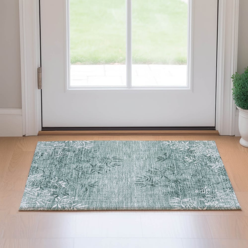 Premium Washable Super Soft Floral Imprints Mayfield Rug