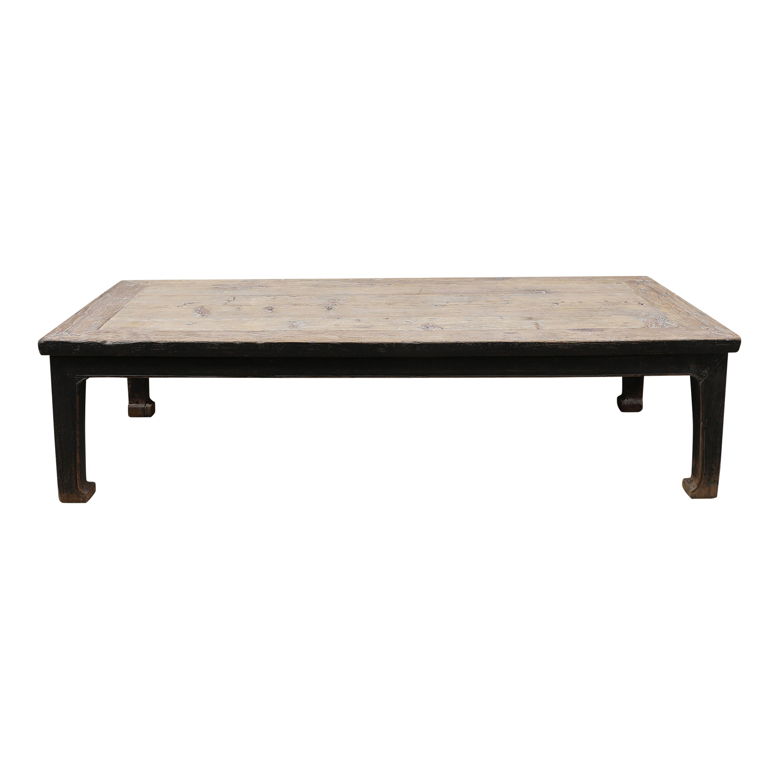 Shop Extra Large Antique Coffee Table With Black Lacquer About 35 50 Inch Wide Size Color Vary On Sale Overstock 31501262