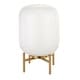 preview thumbnail 25 of 52, Carson Carrington Sagen Glass and Brass Table Lamp