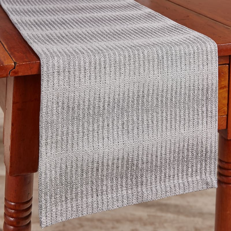 Park Designs Sine Wave Table Runner - 36''L - Gray - 13" x 36"