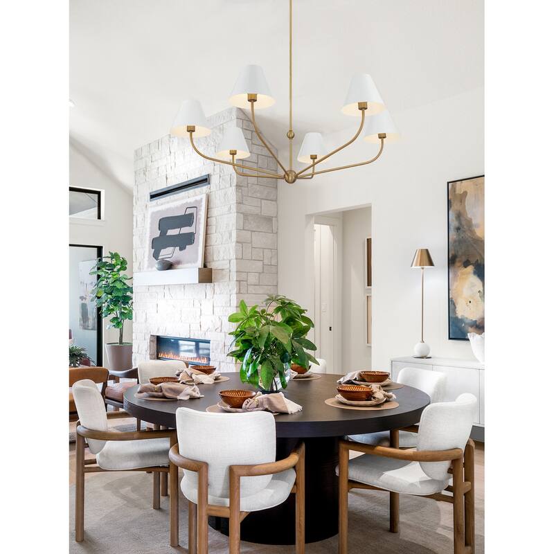 Crystorama Lighting Group XAV-B9319 Xavier 6 Light 48" Wide Chandelier