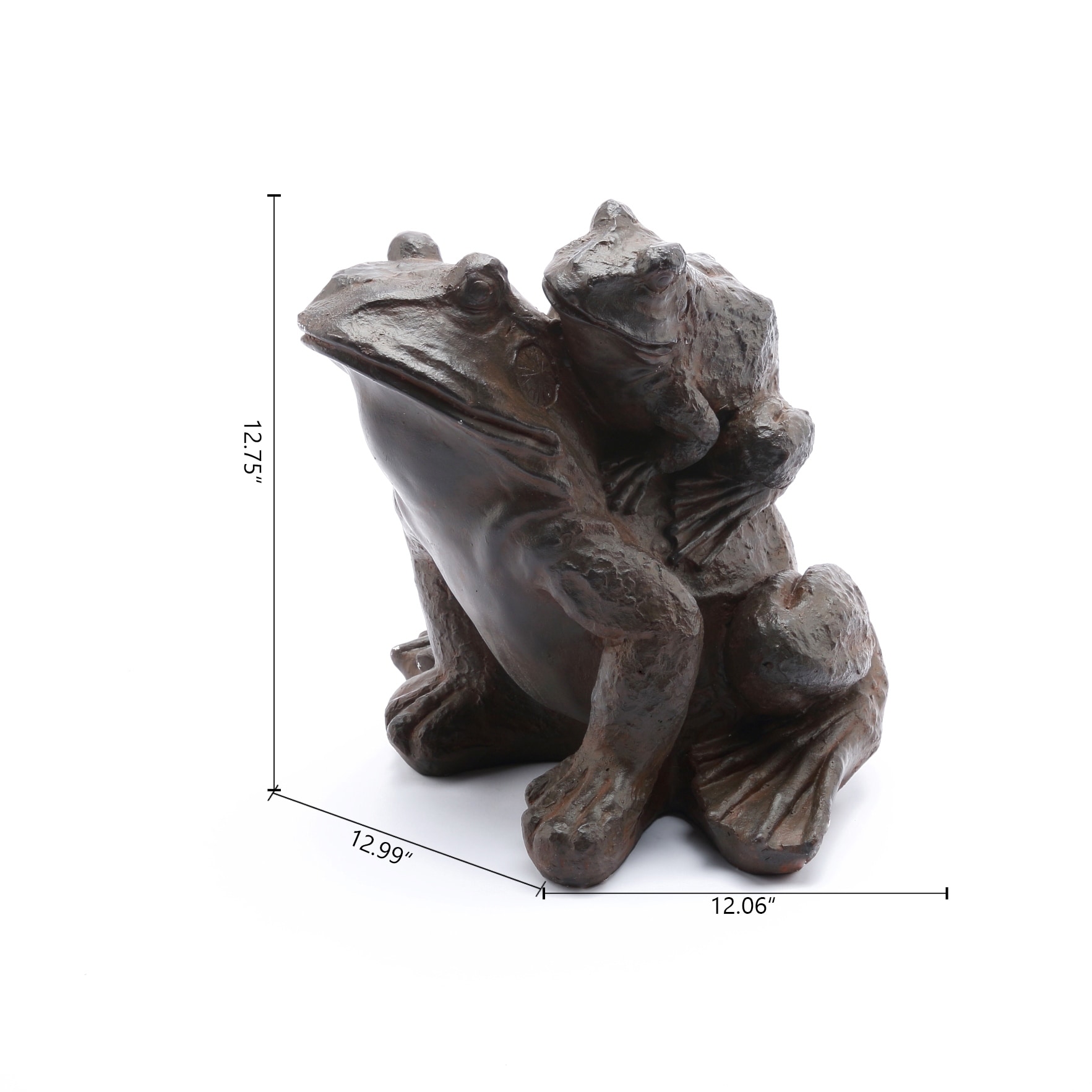 Brown MgO Indoor or Outdoor Frog Family Garden Statue - On Sale - Bed Bath  & Beyond - 35554623