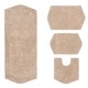 preview thumbnail 83 of 165, Waterford Collection 100% Cotton Non-Slip Bathroom Rug Set, Machine Washable Bath Rug, 4 Piece Bath Mat Set with Contour