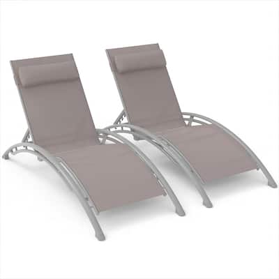 Outdoor Chaise Lounge Set of 2