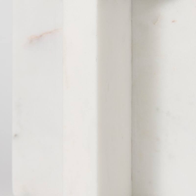 Sophia 5.5"L x 3.5"W x 10.5"H Marble Candle Holder Large