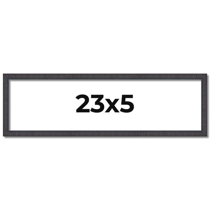 23x5 Frame Brown Solid Wood Picture Frame - Complete Modern Photo