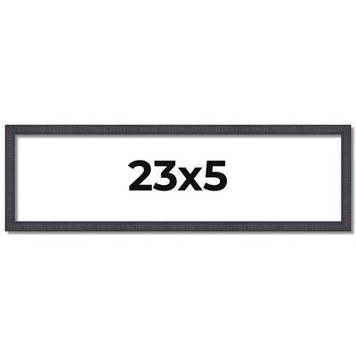 23x5 Frame Brown Solid Wood Picture Frame - Complete Modern Photo