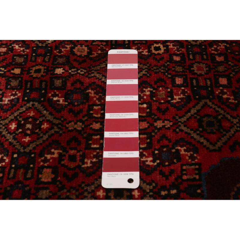 ECARPETGALLERY Hand-knotted Andelz Red Wool Rug - 3'8 x 10'3