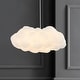 preview thumbnail 3 of 11, JONATHAN Y Homer 23" 2-Light Modern Contemporary Silk LED Cloud Pendant, White