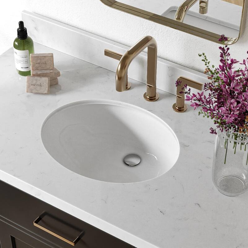 Ariel T042SCQOVO Hepburn 42" Free Standing Single Oval Basin Vanity