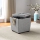 preview thumbnail 29 of 54, Rockford Storage Ottoman Dove Grey
