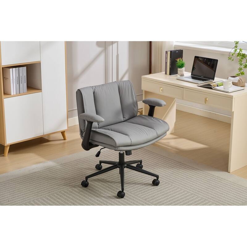 Criss Cross Office Chair with Flip-Up Arms