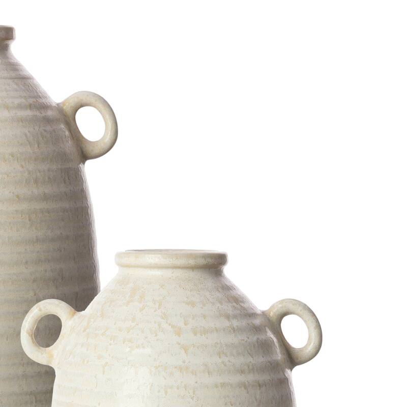 Mathew Textured Detail Vases (Set of 2)