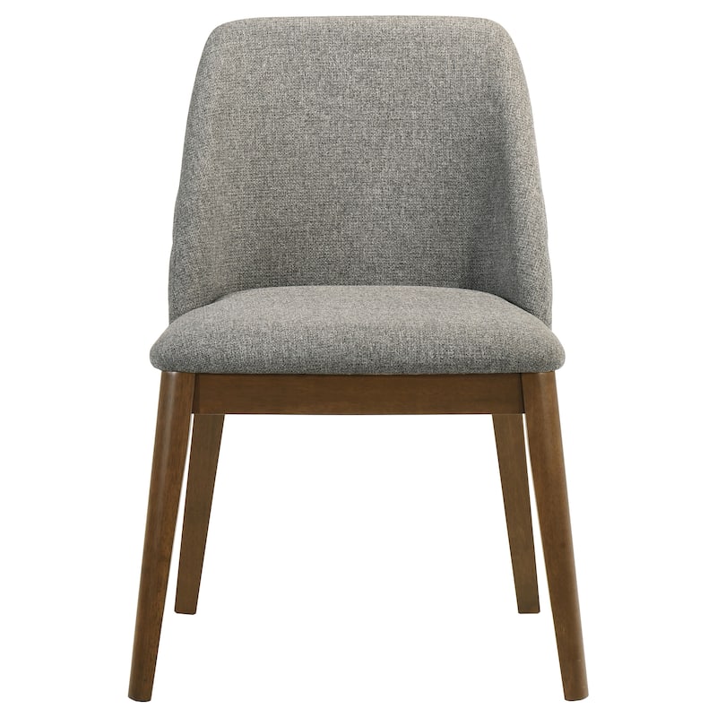 Franklin 5-piece Round Dining Table Set Grey and Dark Oak