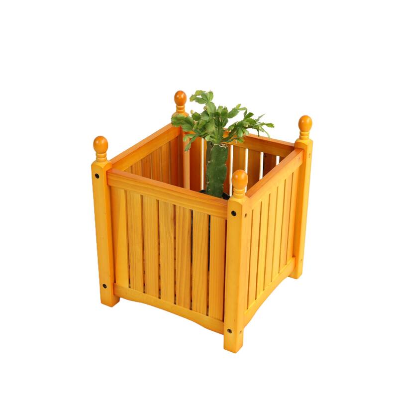 Outdoor Flower Planter Box for Potted Flowers, Herbs and Vegetables