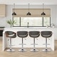 preview thumbnail 36 of 36, Butterfly 24" Adjustable Swivel Bar Stool Grey - Set of 4