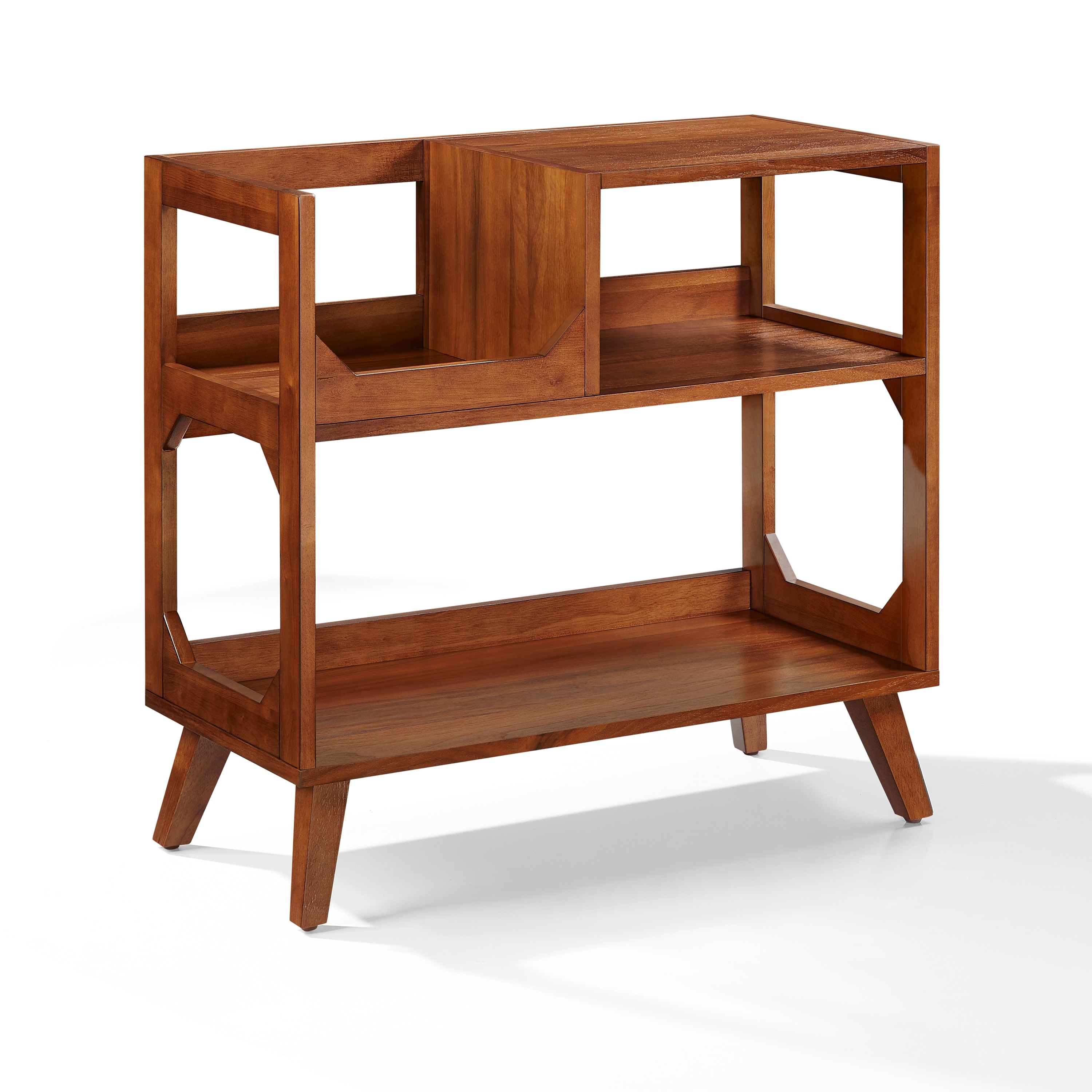 Crosley Asheville Medium Record Player Stand With Vinyl Storage